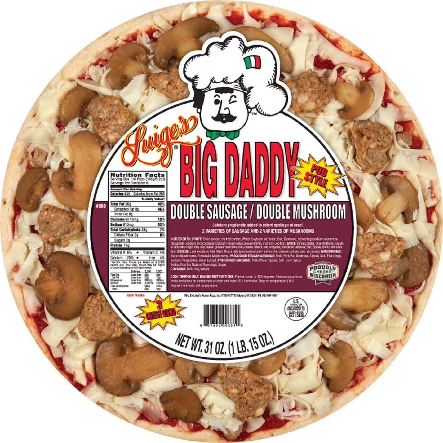 Big Daddy Pub Style 2x Sausage & Mushroom